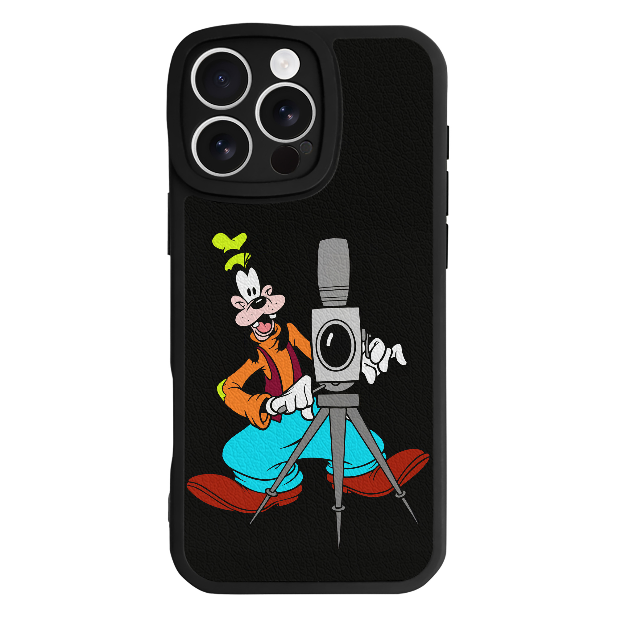 （画像用） ミッキーマウス Mickey Mouse 【iPhone 16シリーズ対応】シリコンスマホケース（レザー調） 材質：シリコン